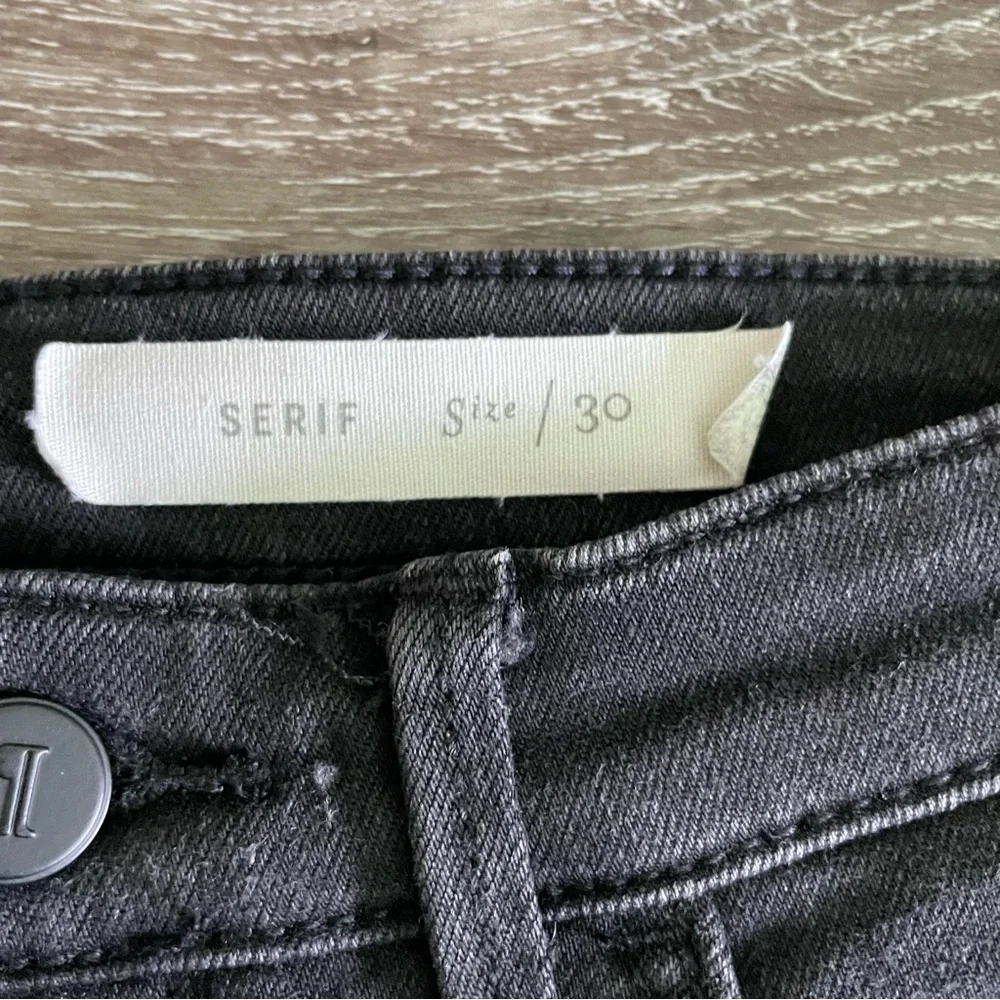 Anthropologie Pilcro and The Letterpress Serif Jeans Size 30 Color Washed Black
